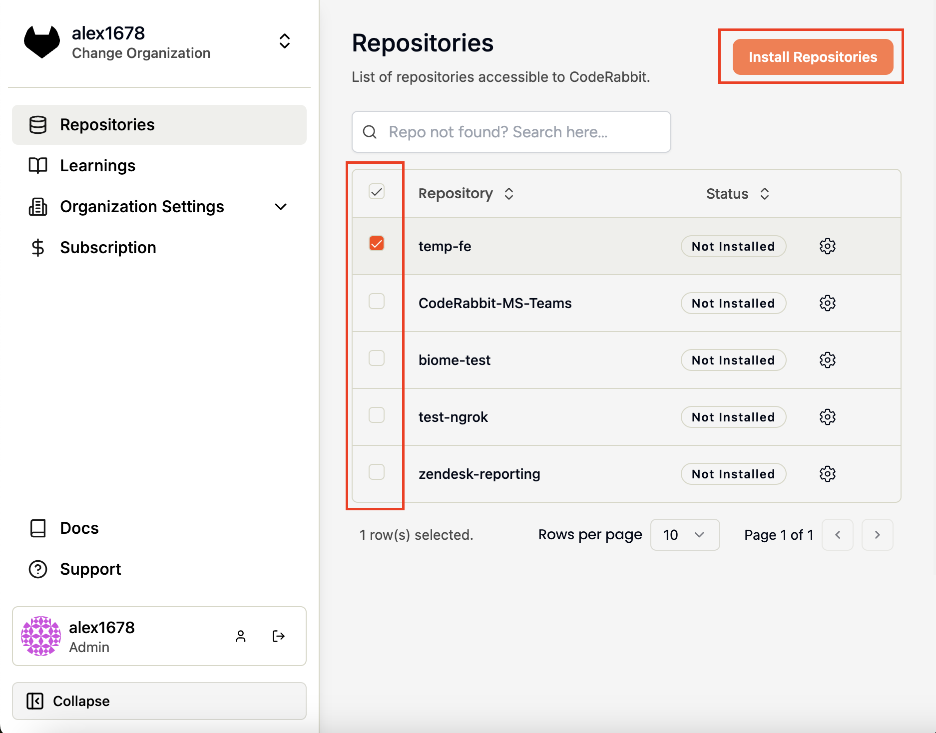 GitLab Repo Install Modal